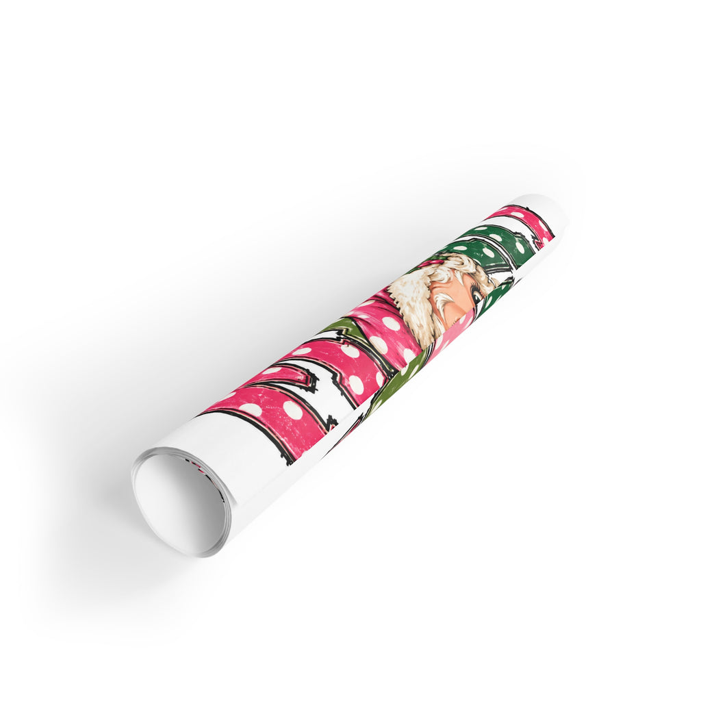 Merry Christmas Santa Gift Wrapping Paper Roll