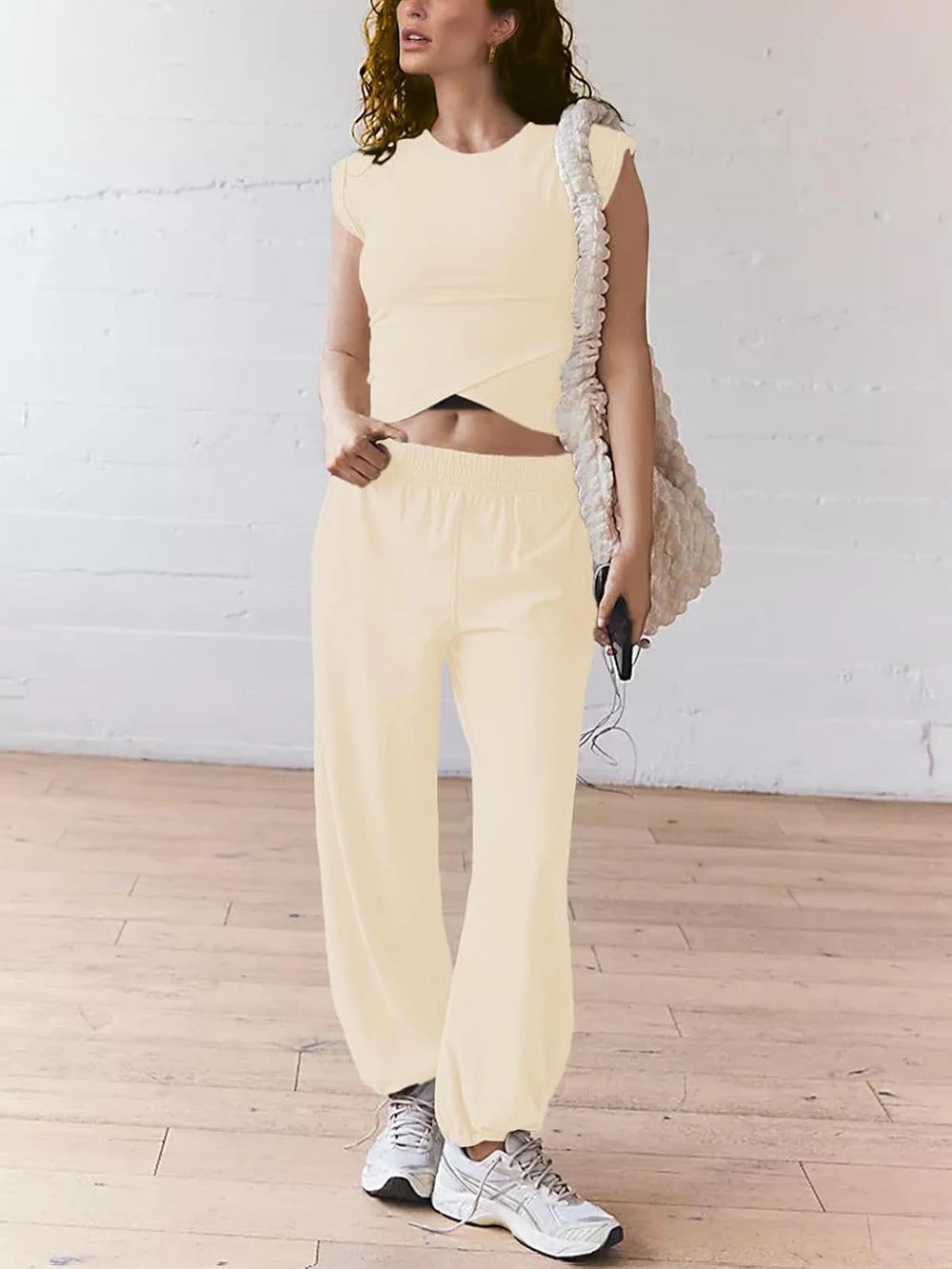 Outfeel Cotton Blend Matching Sweatsuit