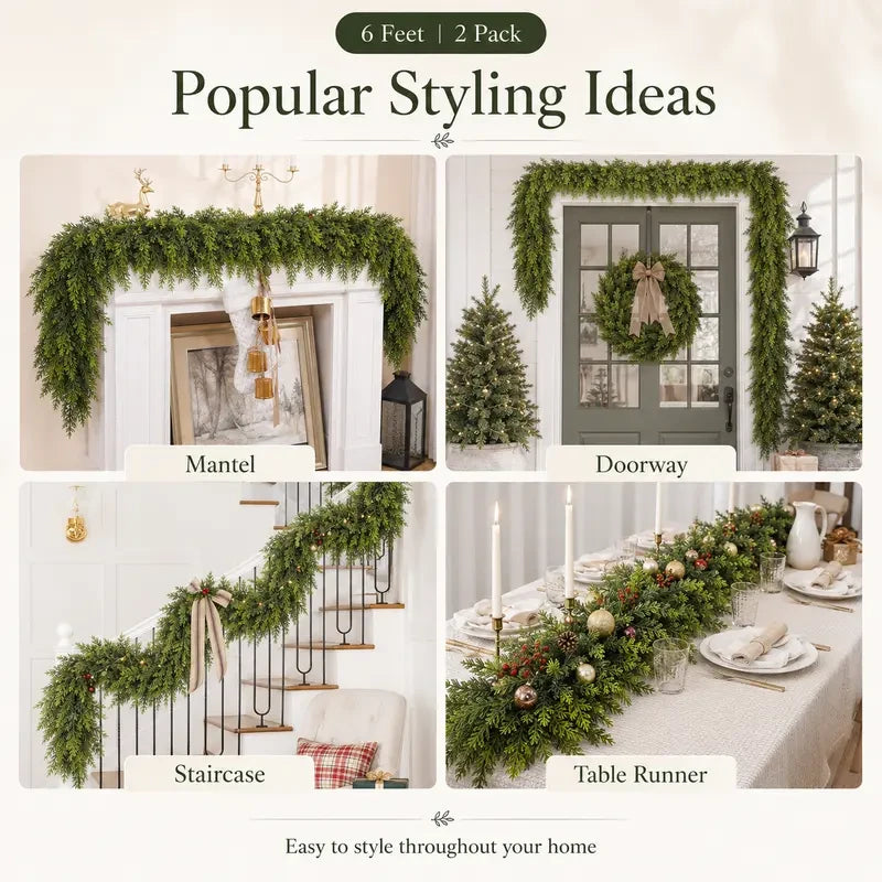 Artificial Cedar Garland
