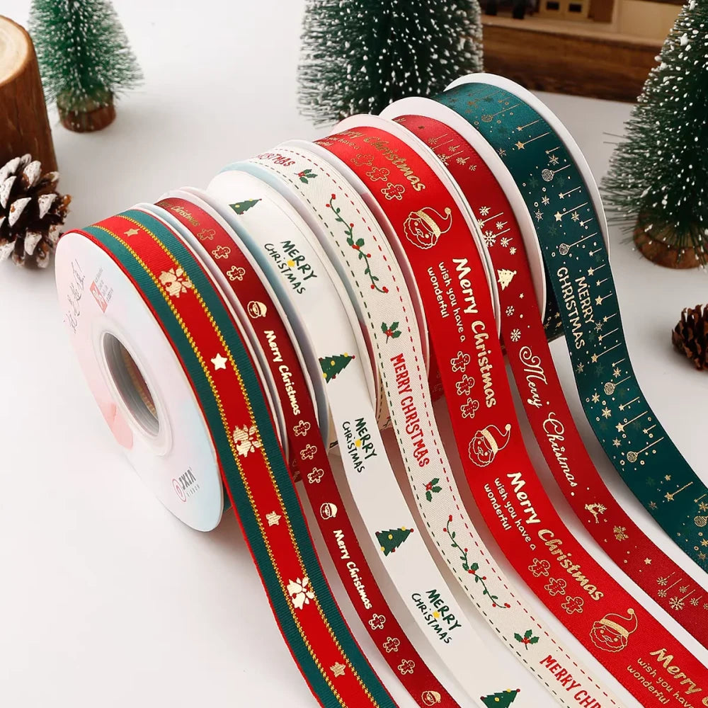 Christmas Cartoon Polyester Ribbon