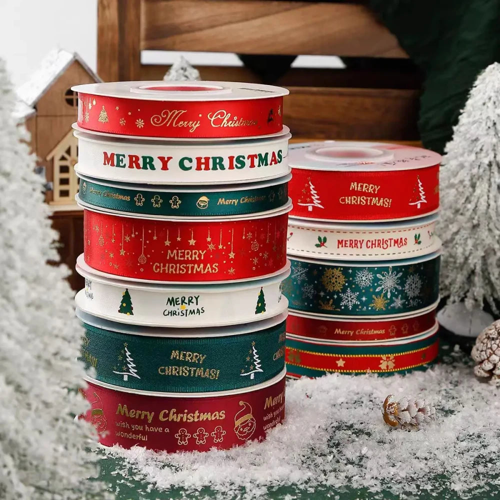 Christmas Cartoon Polyester Ribbon