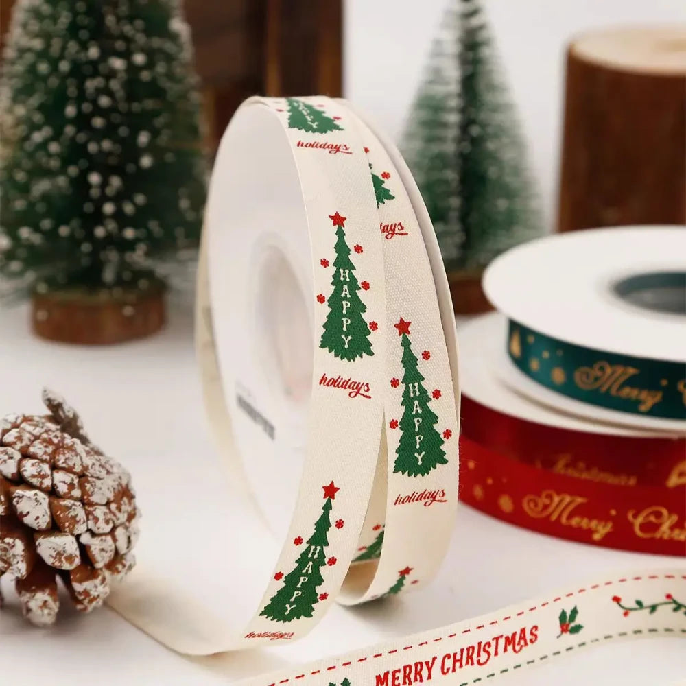 Christmas Cartoon Polyester Ribbon