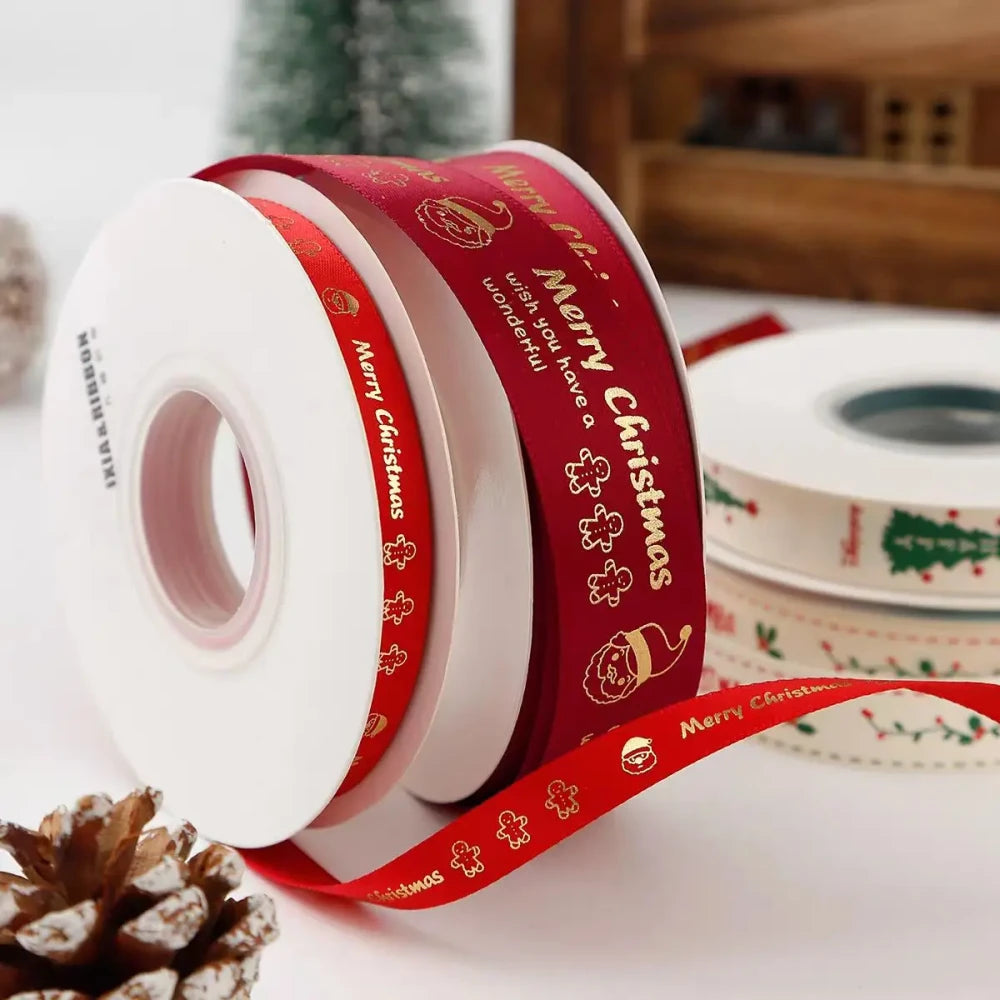 Christmas Cartoon Polyester Ribbon