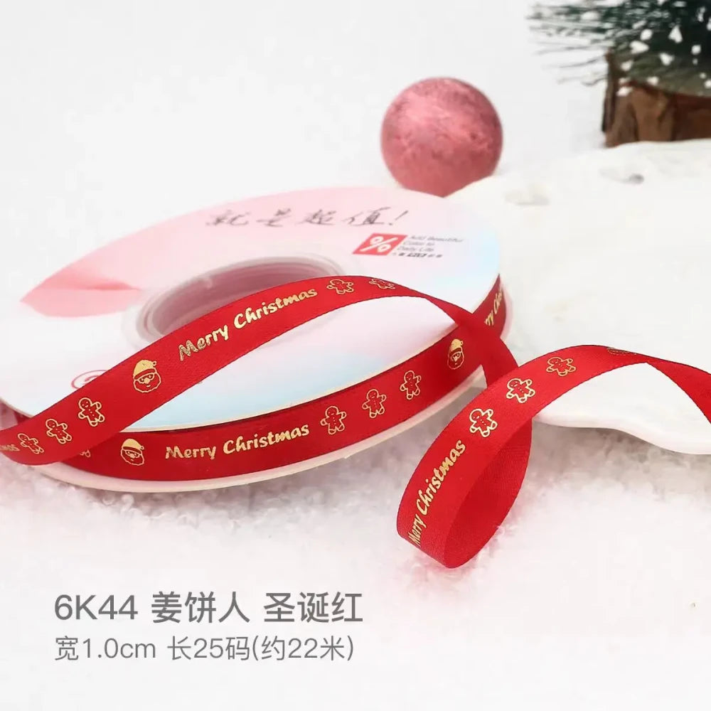 Christmas Cartoon Polyester Ribbon