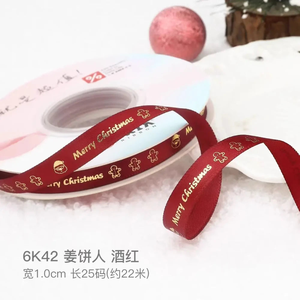 Christmas Cartoon Polyester Ribbon