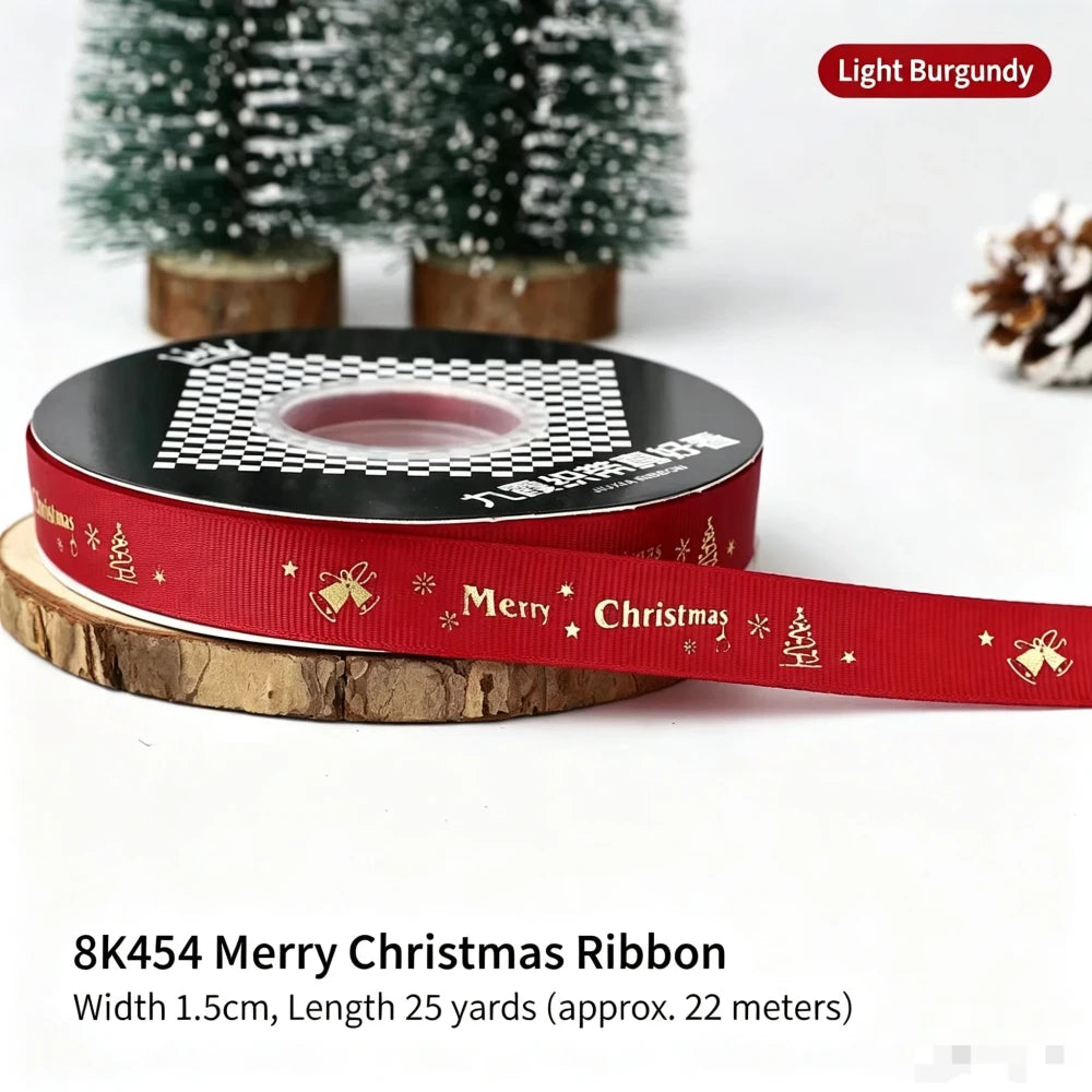 Christmas Cartoon Polyester Ribbon