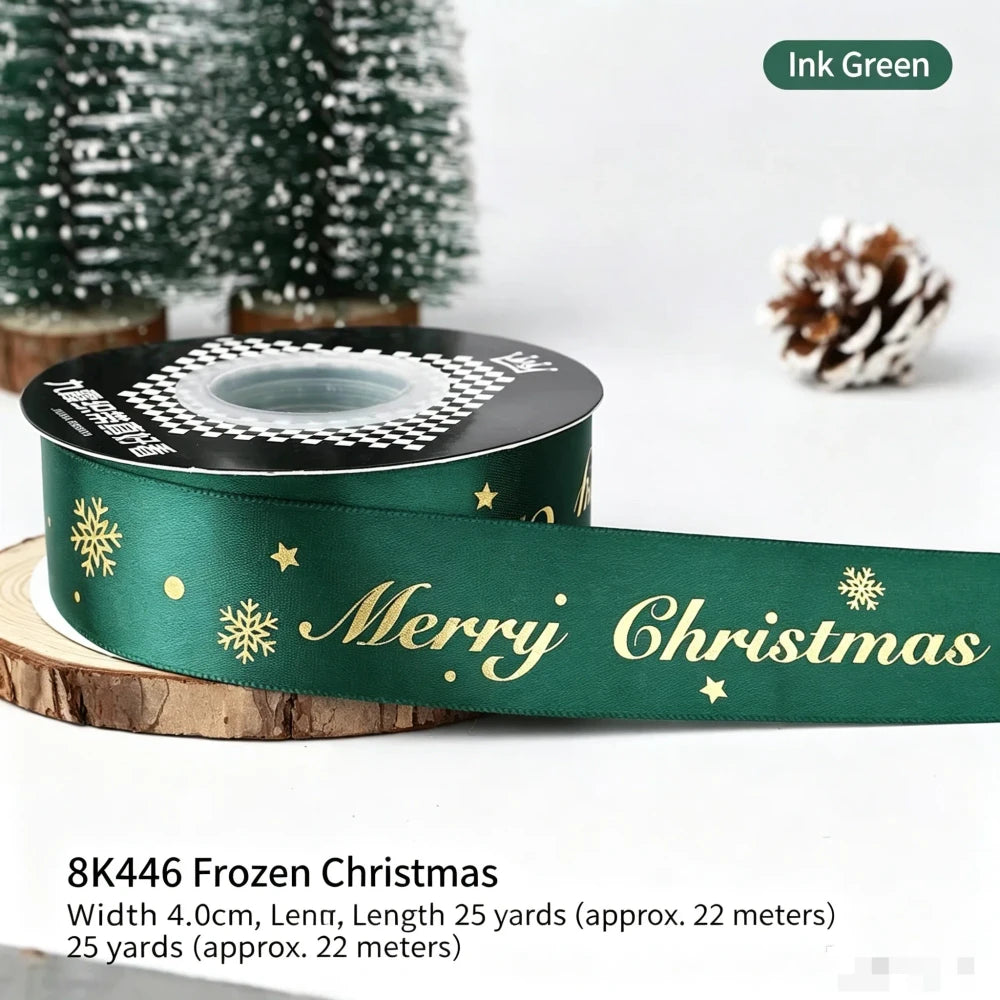 Christmas Cartoon Polyester Ribbon