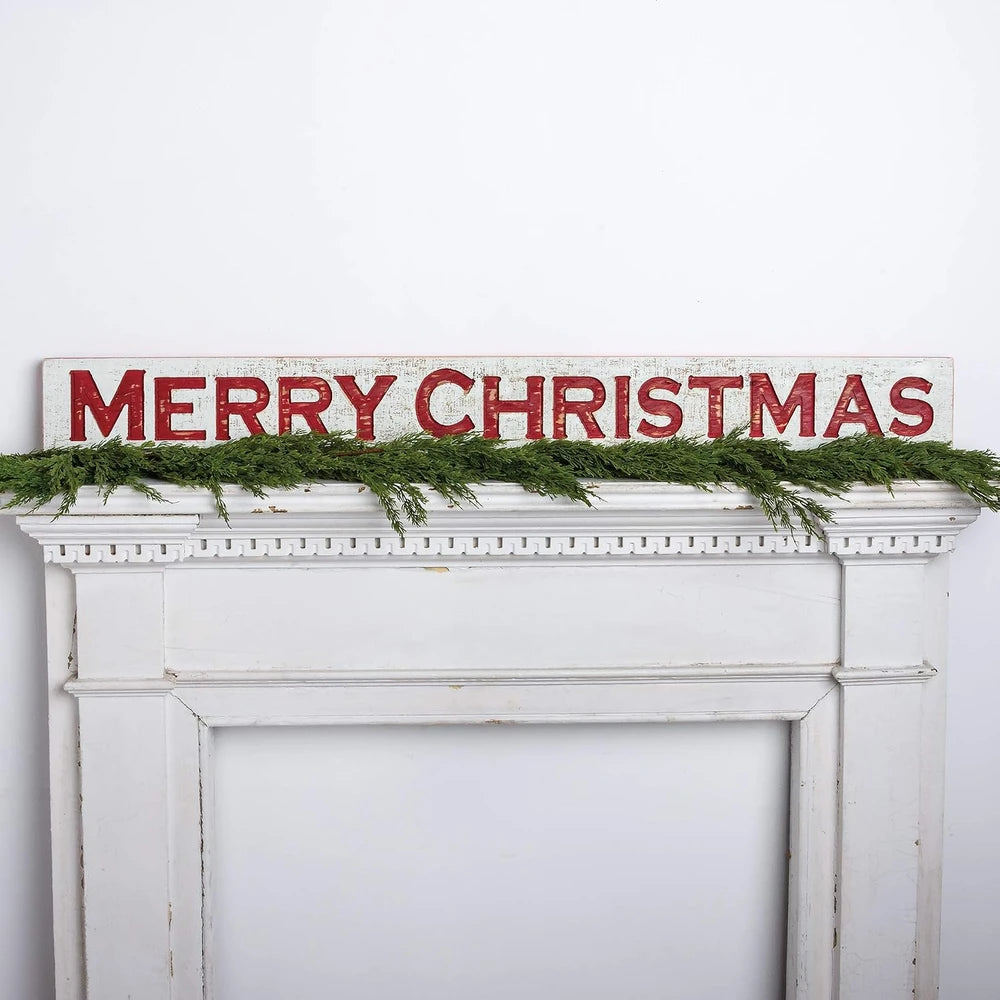 Distressed Wooden Christmas Sign