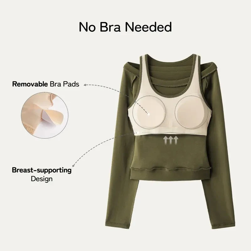 Minimalist Heat Tech Layering Bra Top