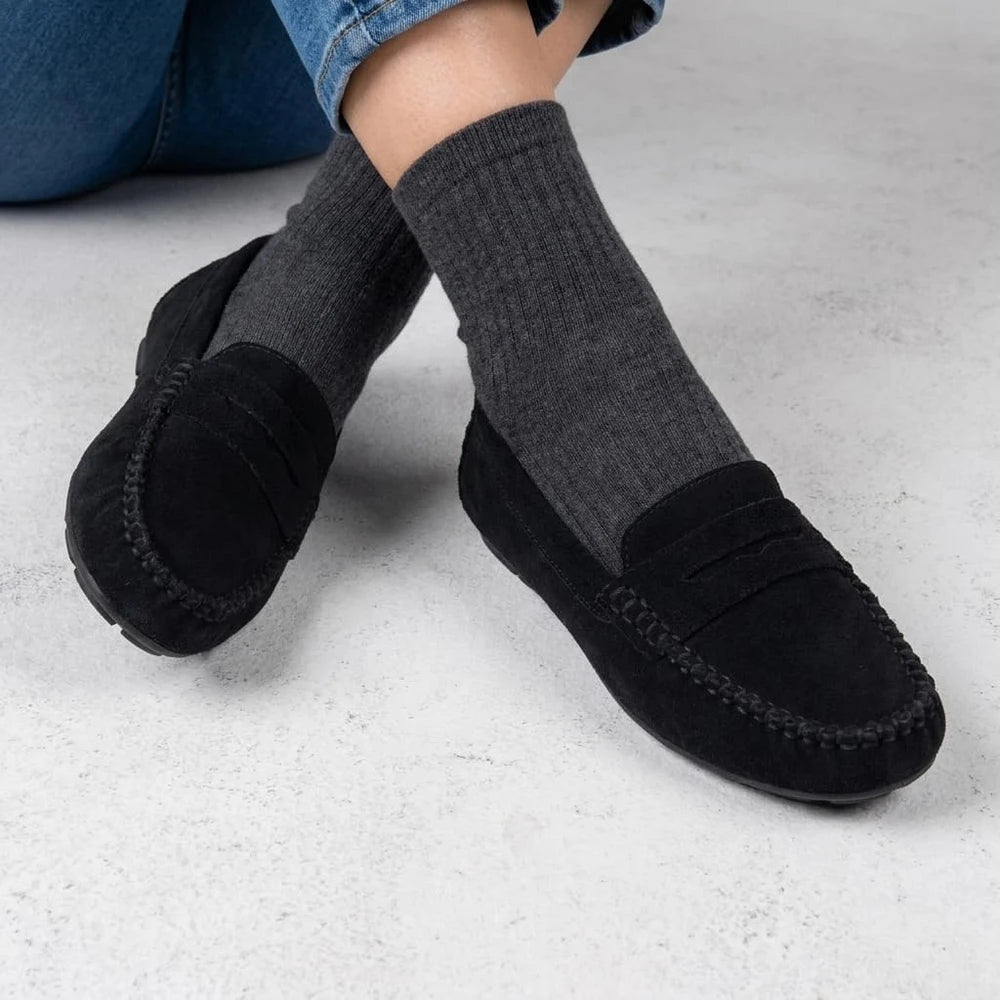 Cushionaire Daley Suede Penny Loafers