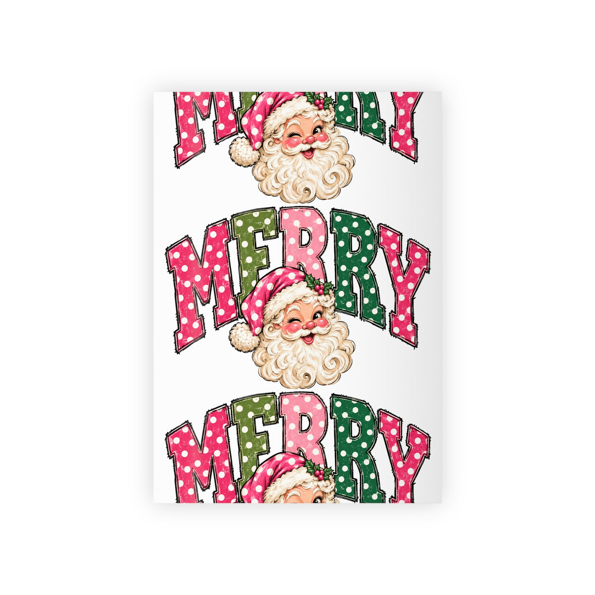 Merry Christmas Santa Gift Wrapping Paper Roll
