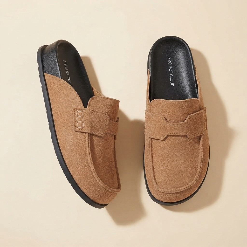 Leather Slip-On Clogs