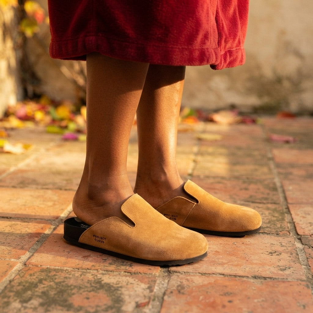 Leather Slip-On Clogs