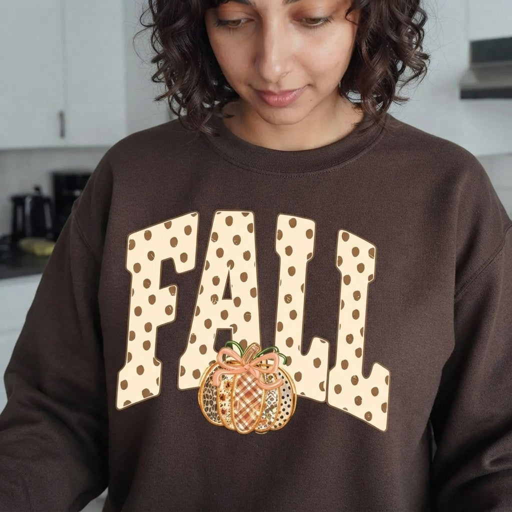 Pumpkin Bow Fall Sweatshirt