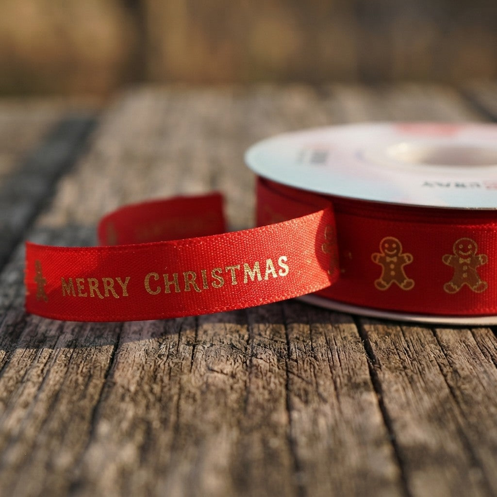 Christmas Cartoon Polyester Ribbon