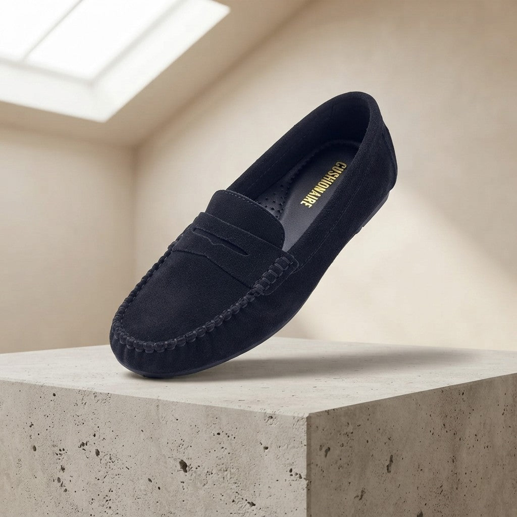 Cushionaire Daley Suede Penny Loafers