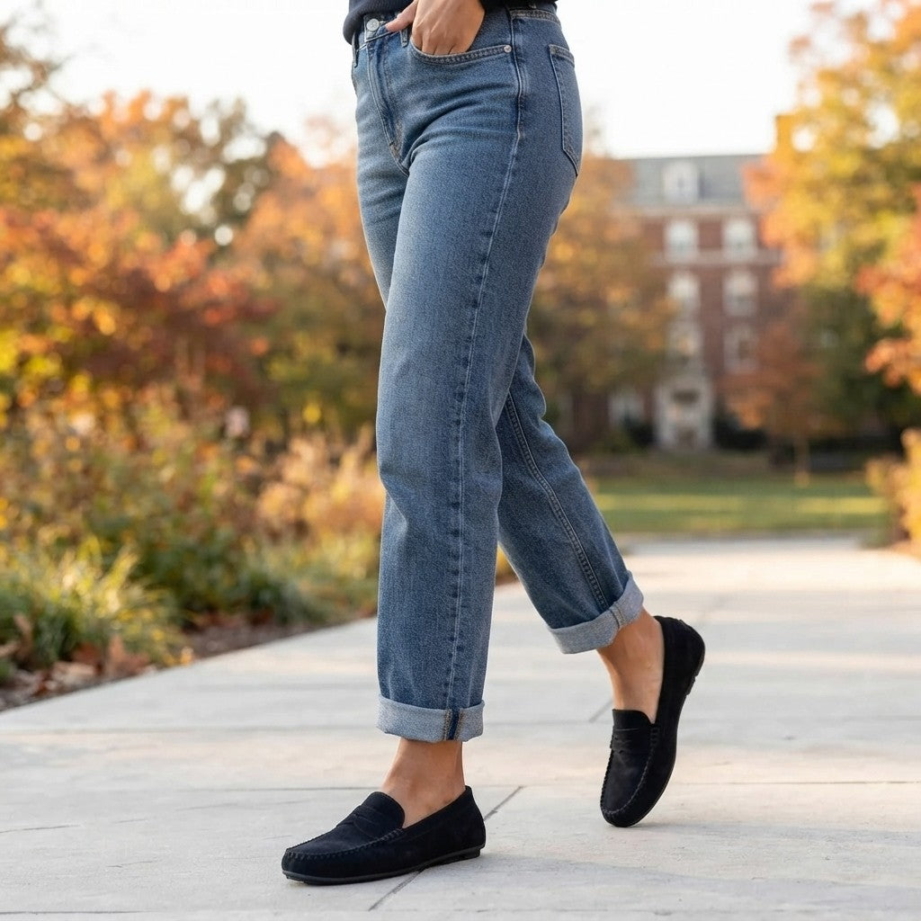 Cushionaire Daley Suede Penny Loafers
